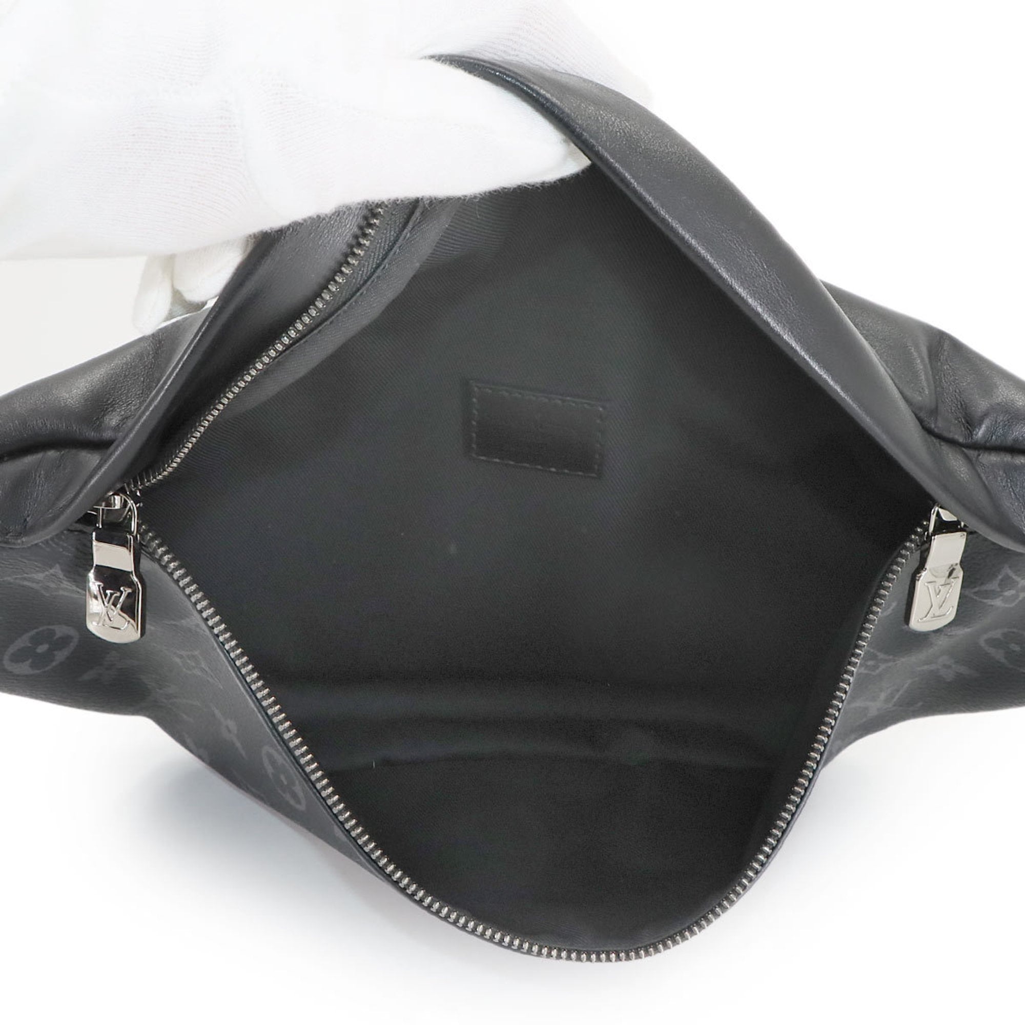 Louis Vuitton Black Gray Monogram Eclipse Monogram Eclipse Fanny Pack Sling Bag (Pre-Owned)