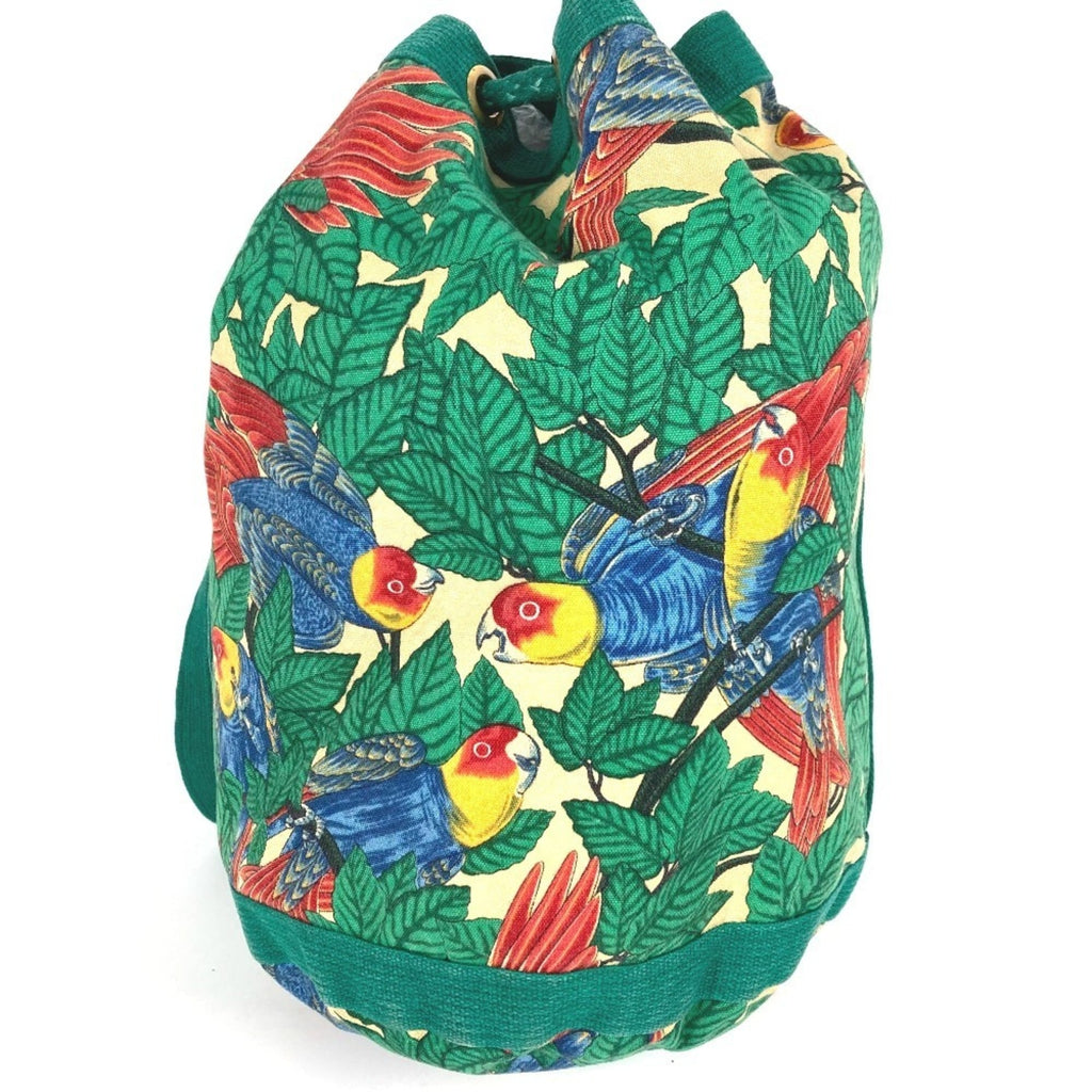 Hermes Green Multi-Color Cotton Shoulder Bag (Pre-Owned)
