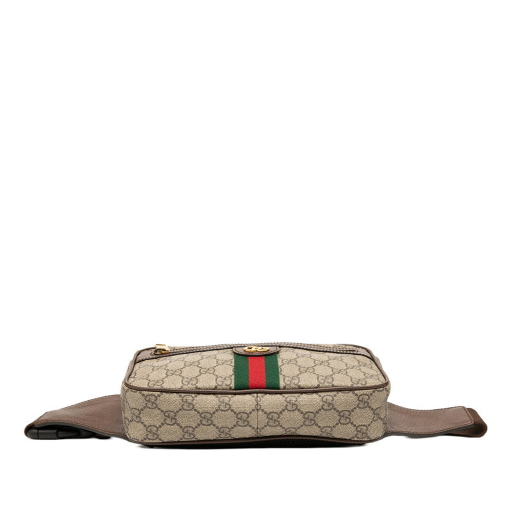 Gucci Beige Brown Pvc Leather Sling Bag (Pre-Owned)