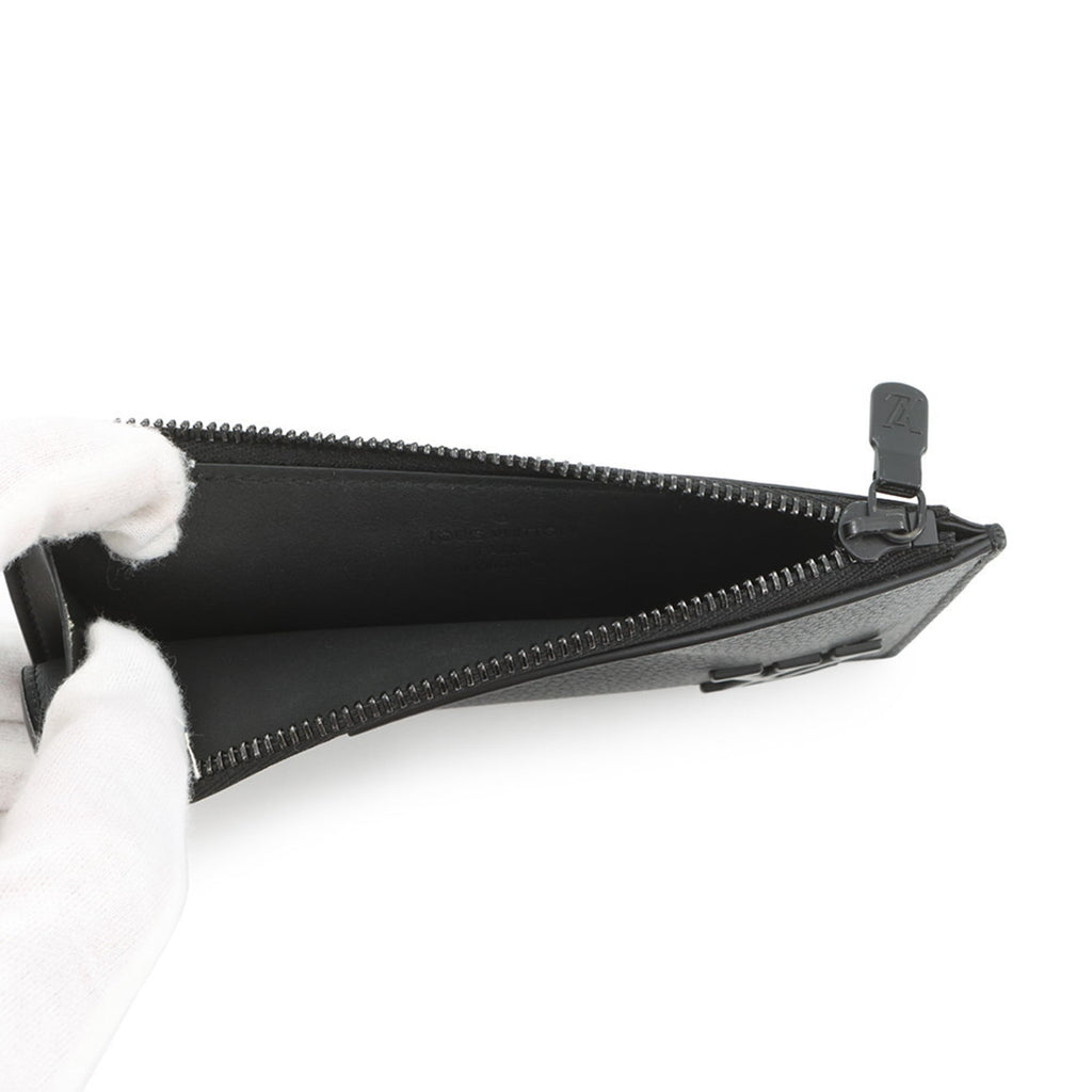 Louis Vuitton Black Noir Leather Coin Purse/Coin Case (Pre-Owned)