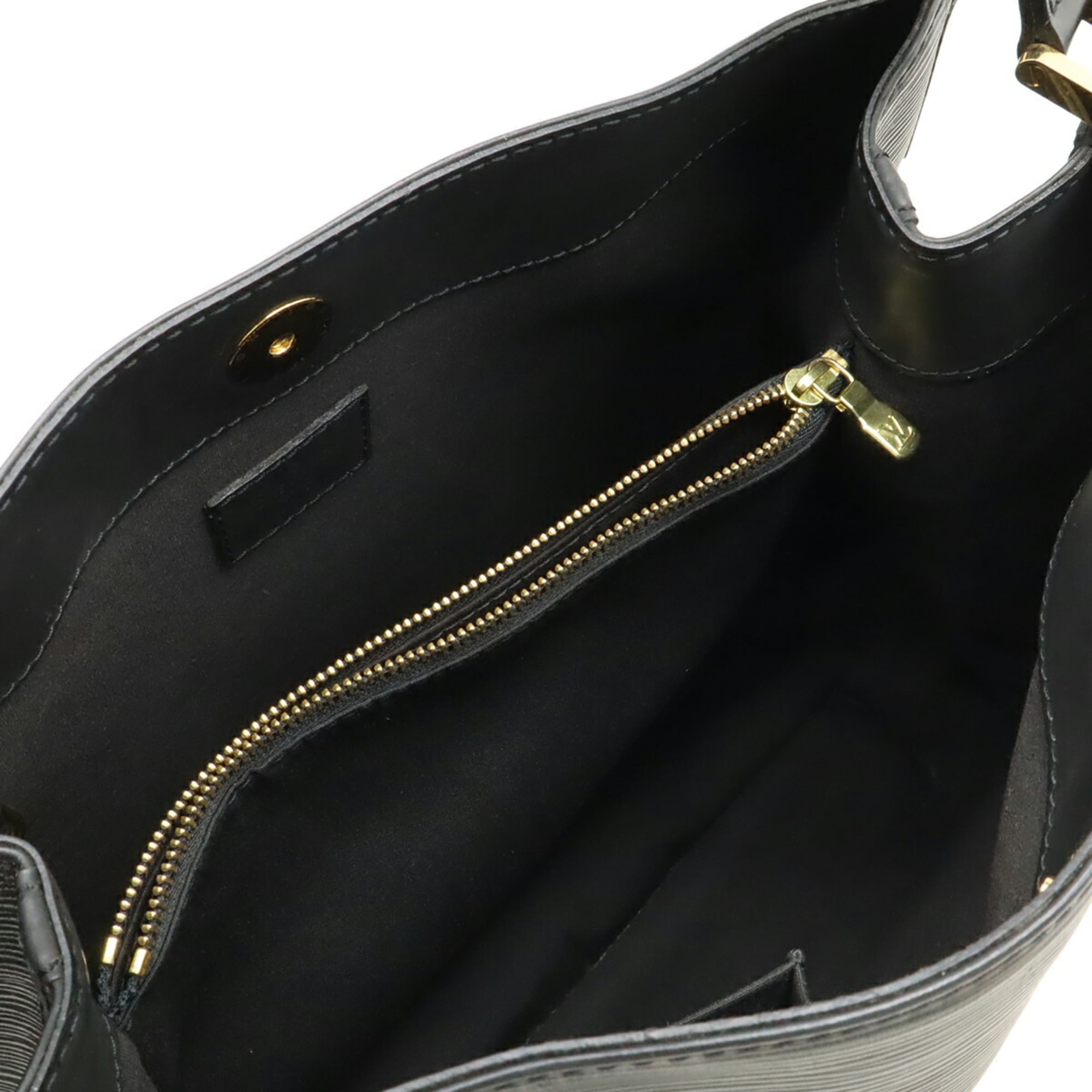 Louis Vuitton Black Noir Epi Leather Shoulder Bag (Pre-Owned)