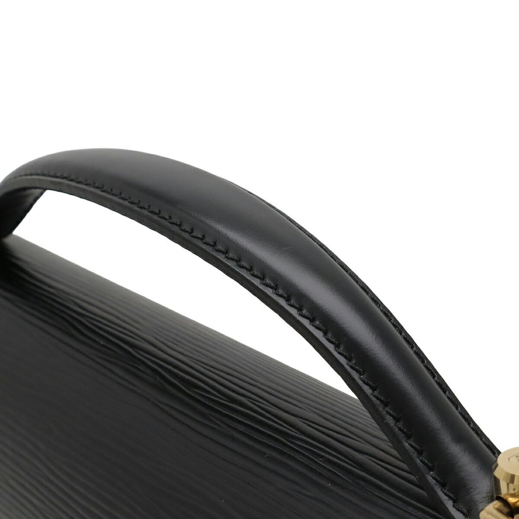 Louis Vuitton Epi Black Noir Epi Leather Handbag (Pre-Owned)