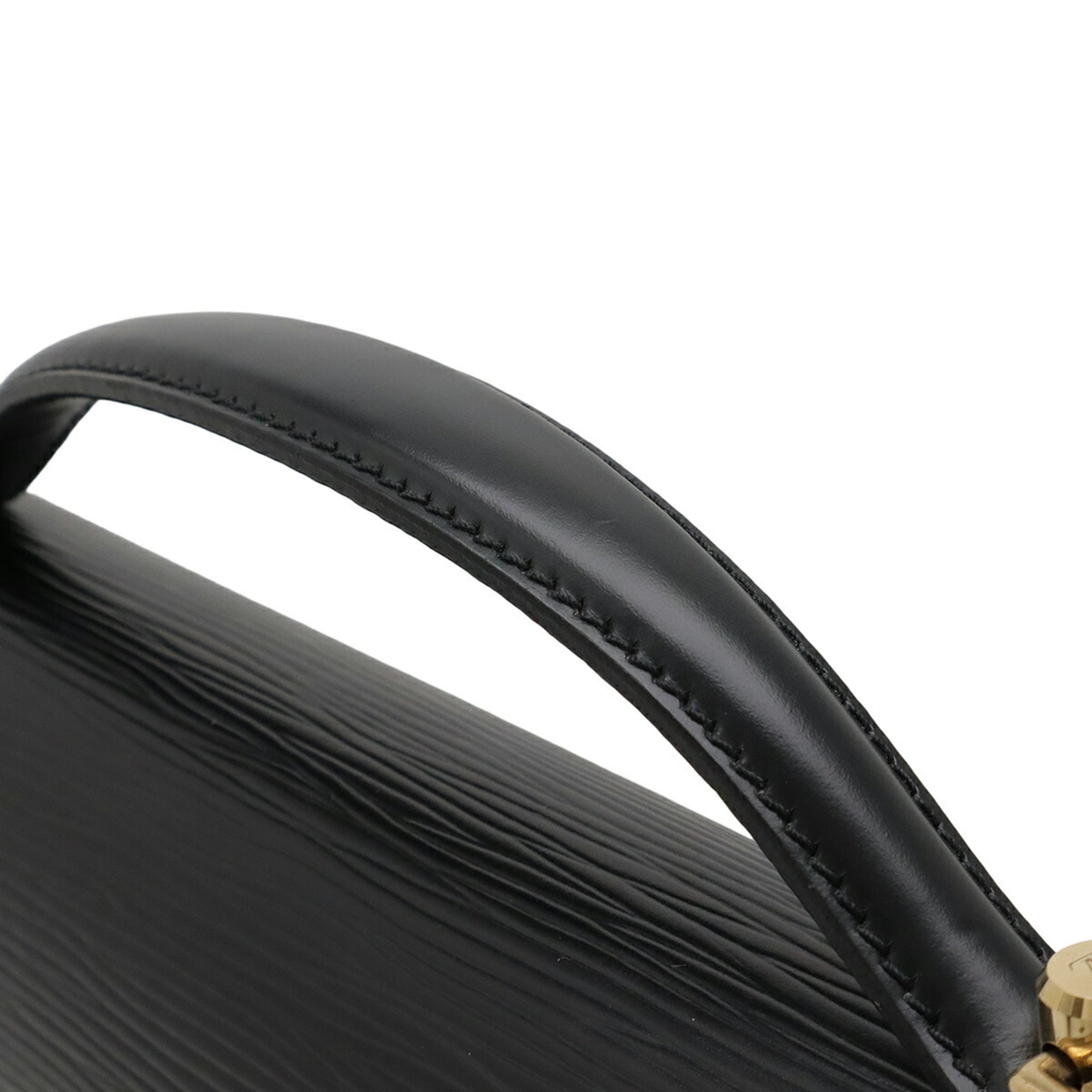 Louis Vuitton Epi Black Noir Epi Leather Handbag (Pre-Owned)