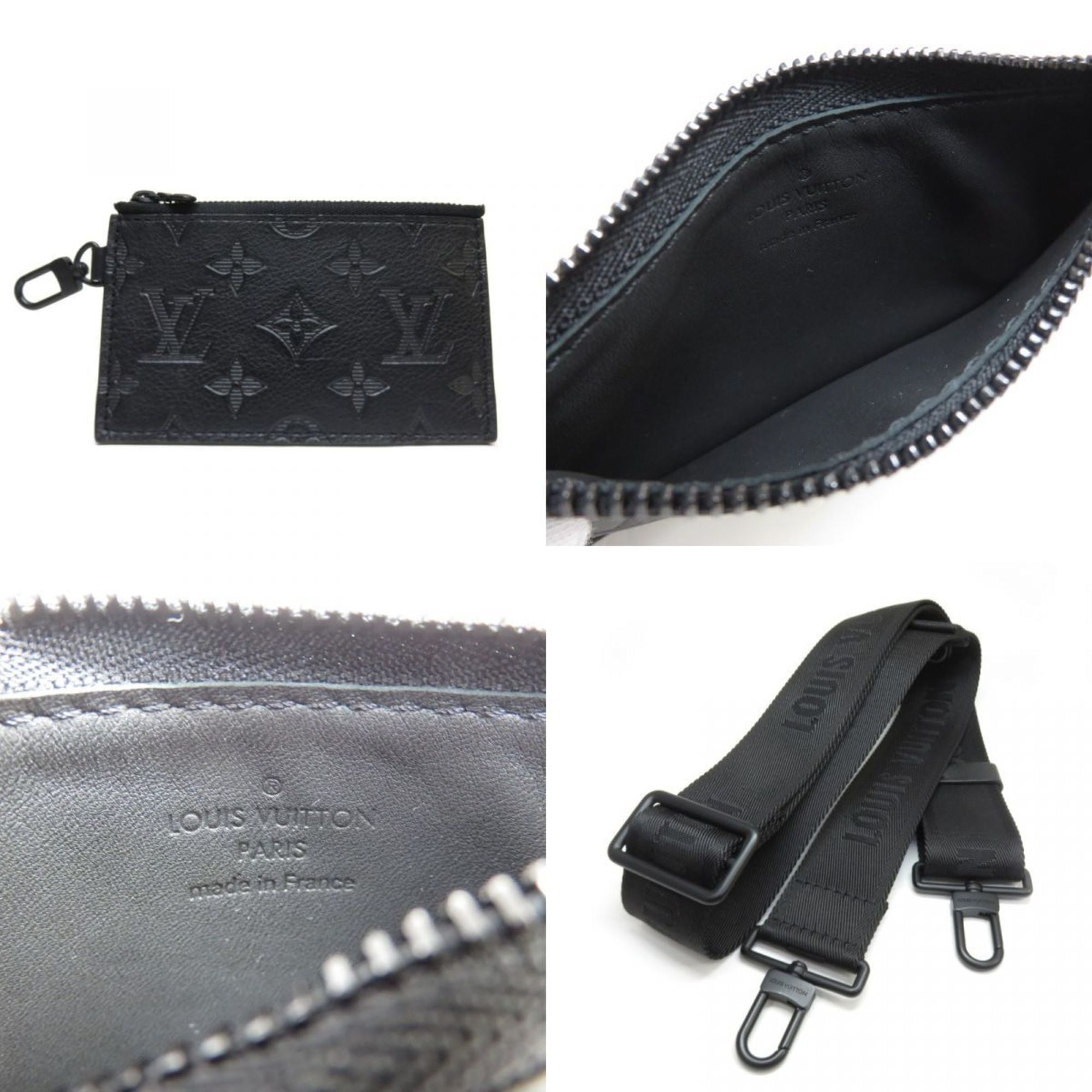 Louis Vuitton Black Monogram Shadow Shoulder Bag (Pre-Owned)