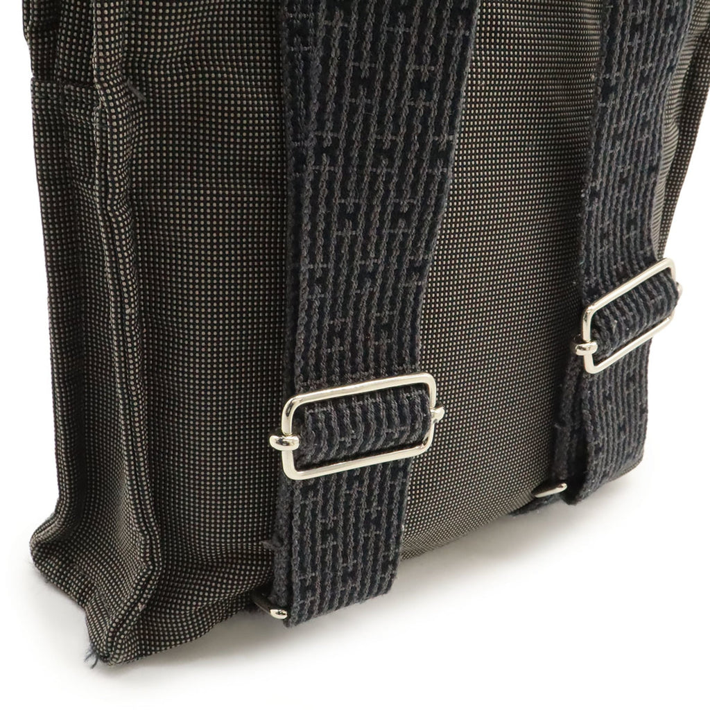 Hermes Her Line Gray Canvas Backpack (Pre-Owned)