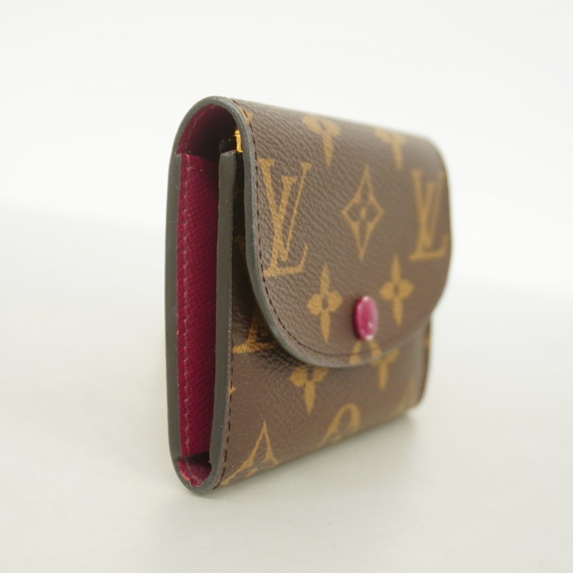 Louis Vuitton Brown Fuchsia Coin Purse/Coin Case (Pre-Owned)