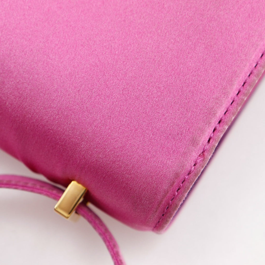 Hermes Constance Pink Silk Shoulder Bag (Pre-Owned)