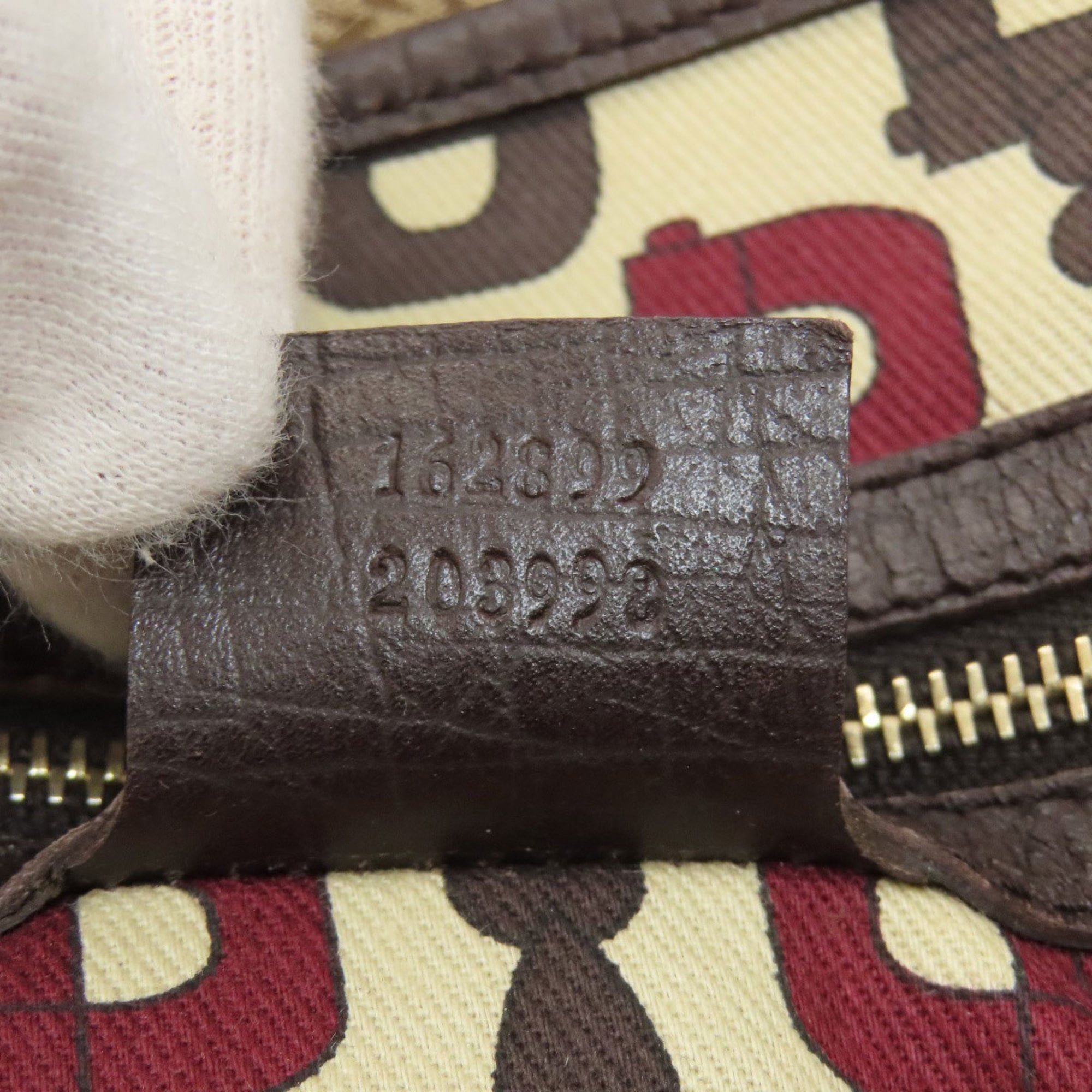 Gucci Brown Canvas Tote Bag (Pre-Owned)