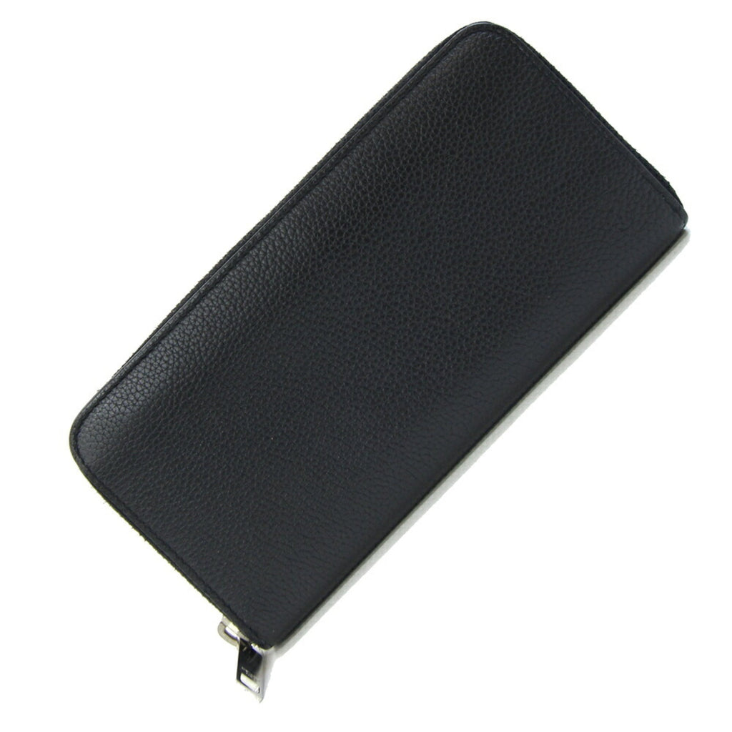 Saint Laurent Black Leather Long Wallet (Bi-Fold) (Pre-Owned)