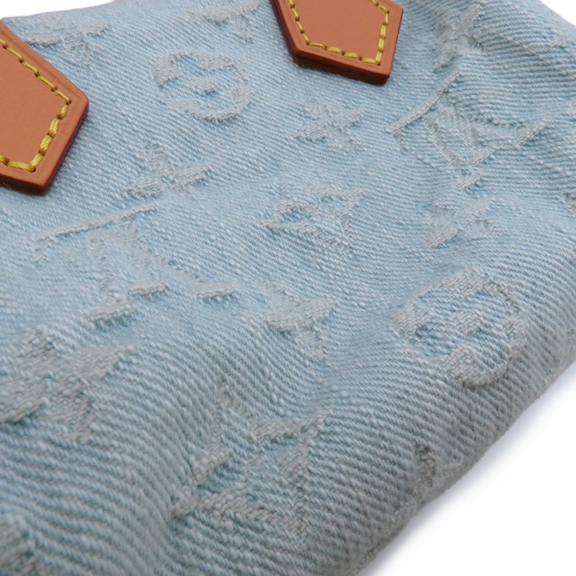 Louis Vuitton Monogram Denim Sky Blue Monogram Denim Handbag Shoulder Bag (Pre-Owned)