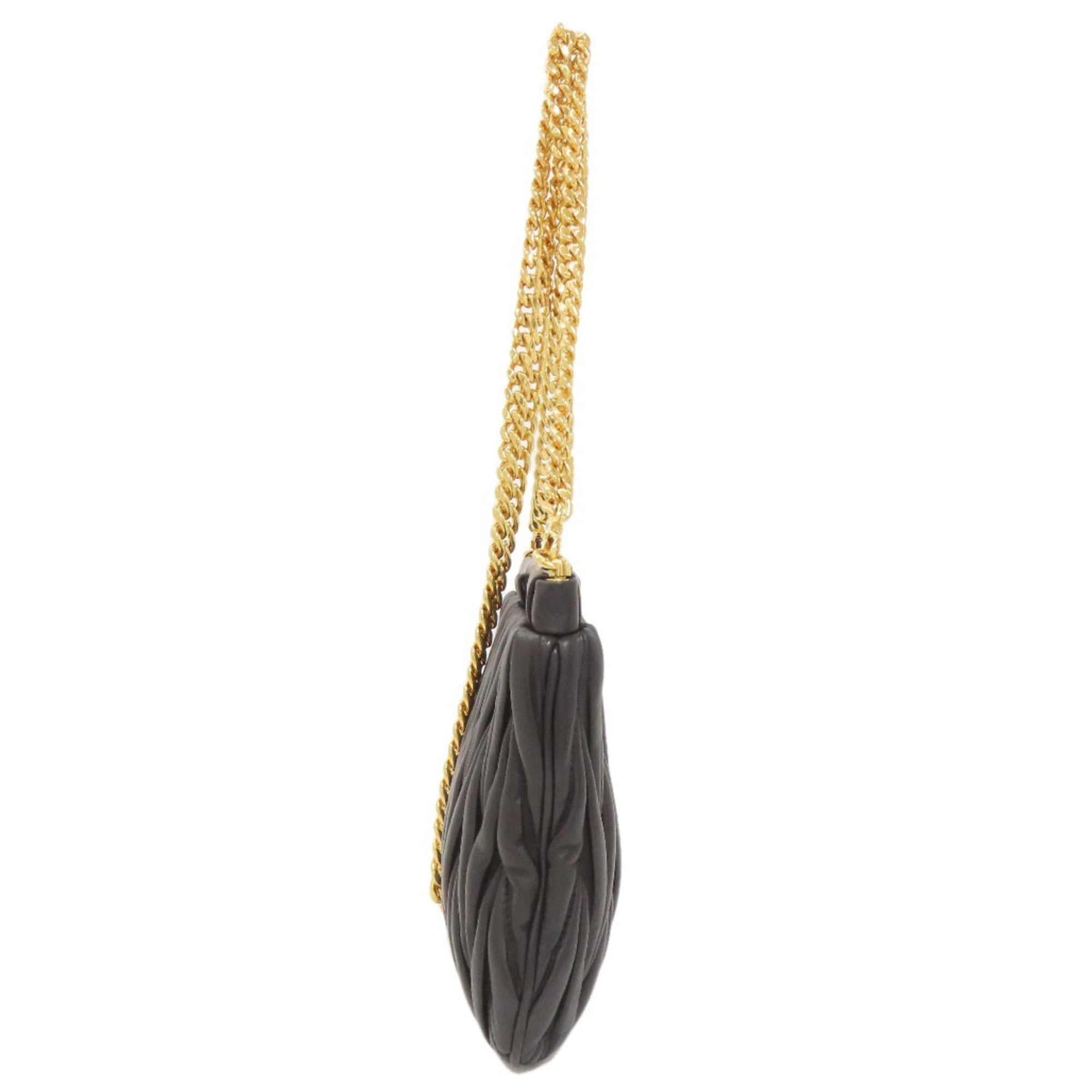 Miu Miu Black Leather Shoulder Bag (Pre-Owned)