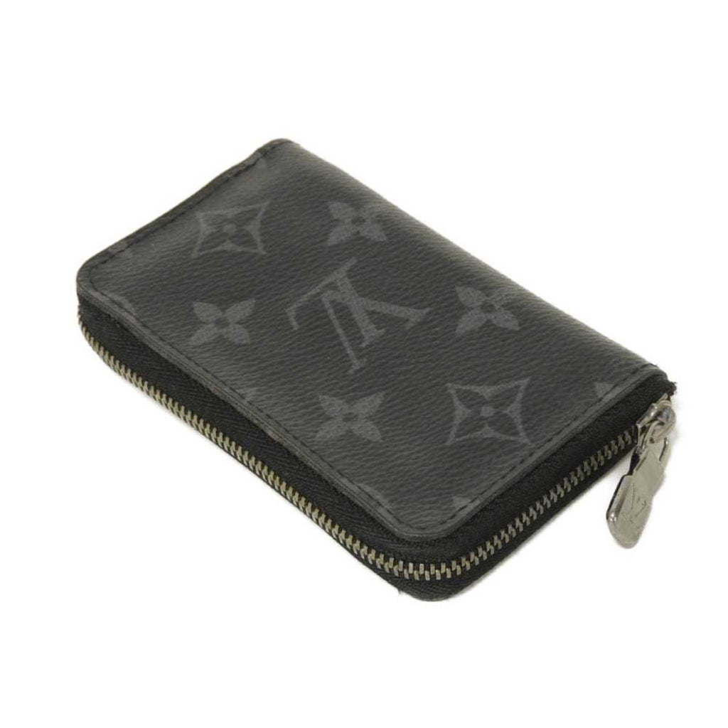 Louis Vuitton Black Noir Monogram Eclipse Canvas Leather Coin Purse/Coin Case (Pre-Owned)