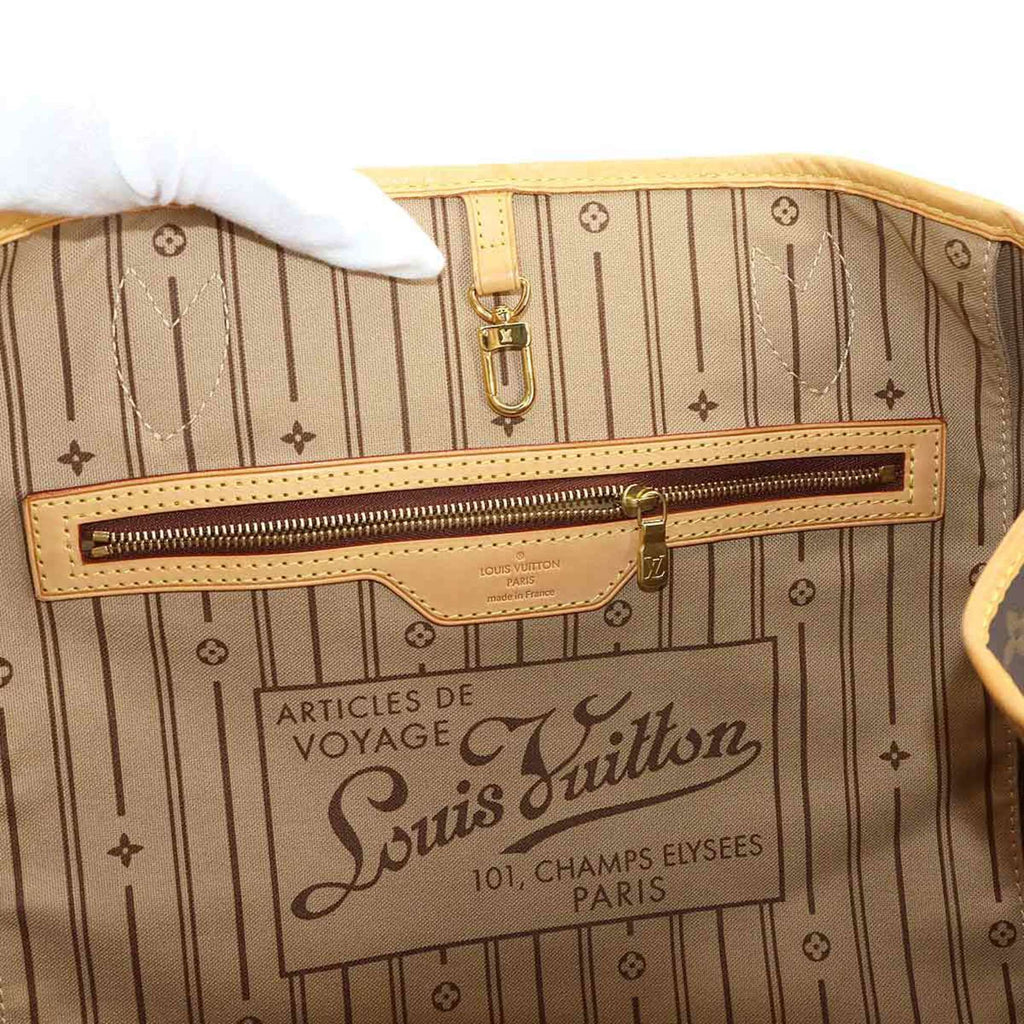 Louis Vuitton Beige Brown Monogram Monogram Tote Bag (Pre-Owned)