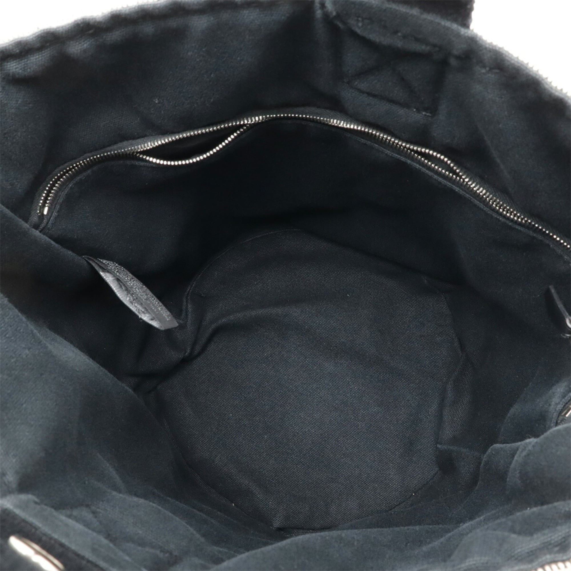 Hermes Saxon Beige Black Toile H Handbag (Pre-Owned)