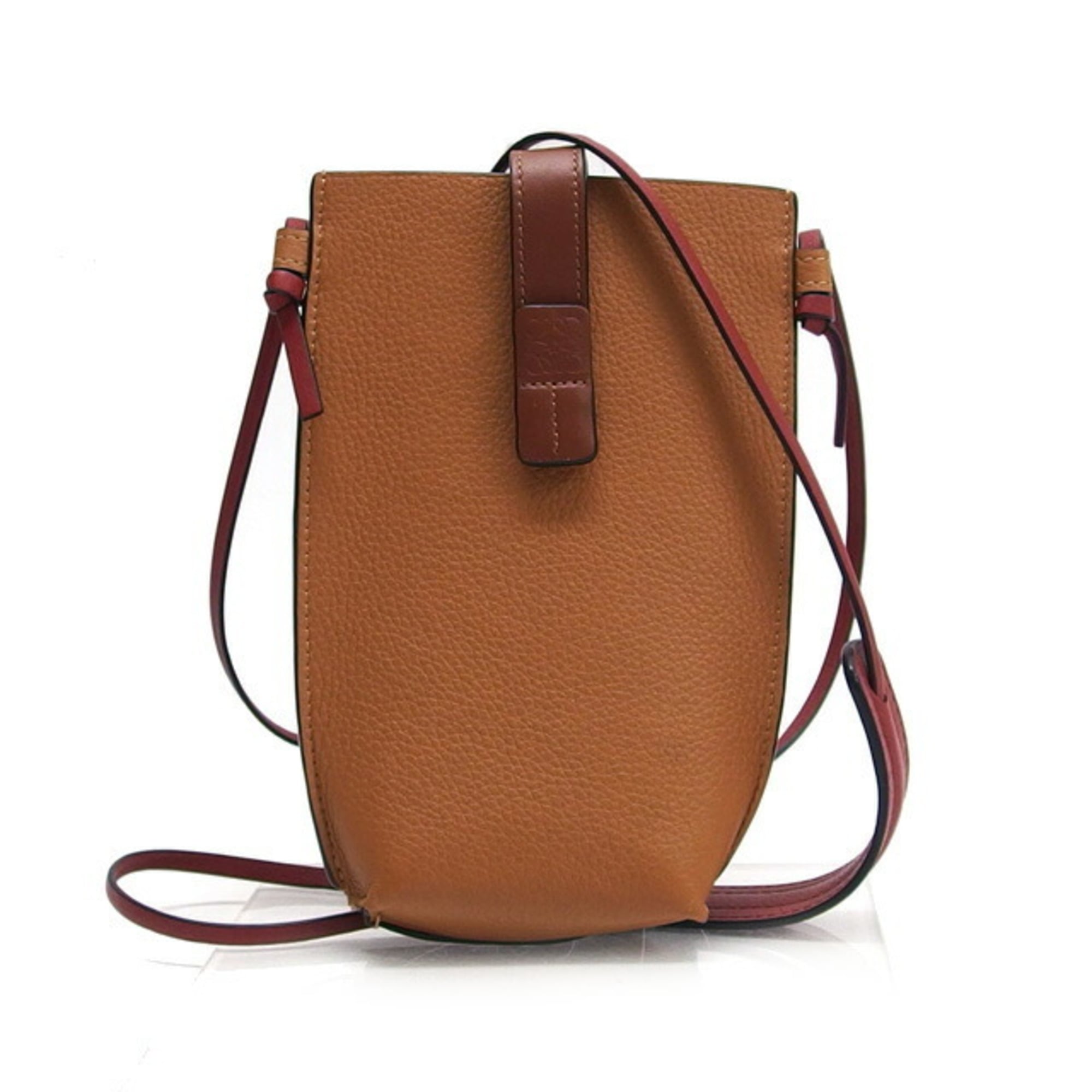Loewe Brown Camel Leather Pochette Shoulder Bag (Pre-Owned)