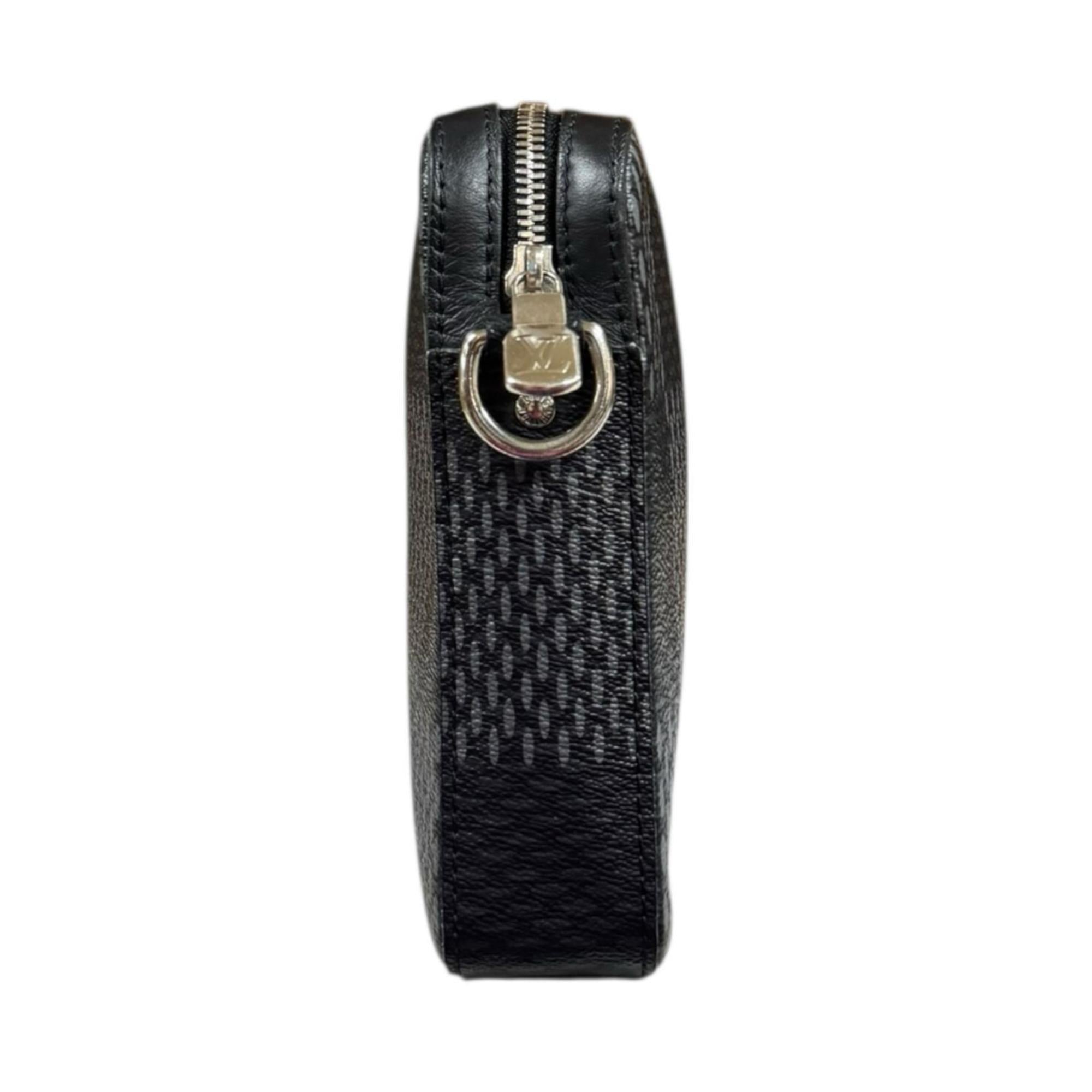 Louis Vuitton Damier Graphite Black Gray Pvc Shoulder Bag (Pre-Owned)