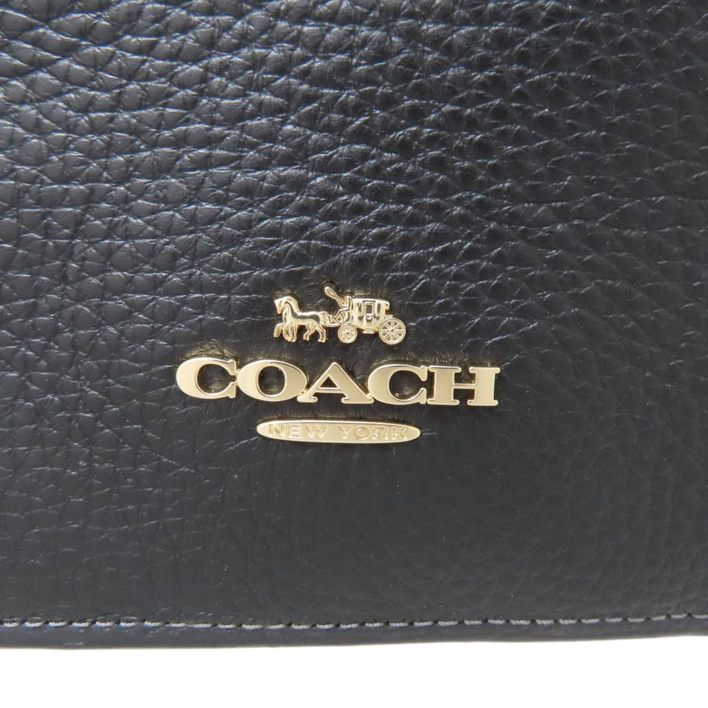Coach Black Leather Handbag (Pre-Owned)