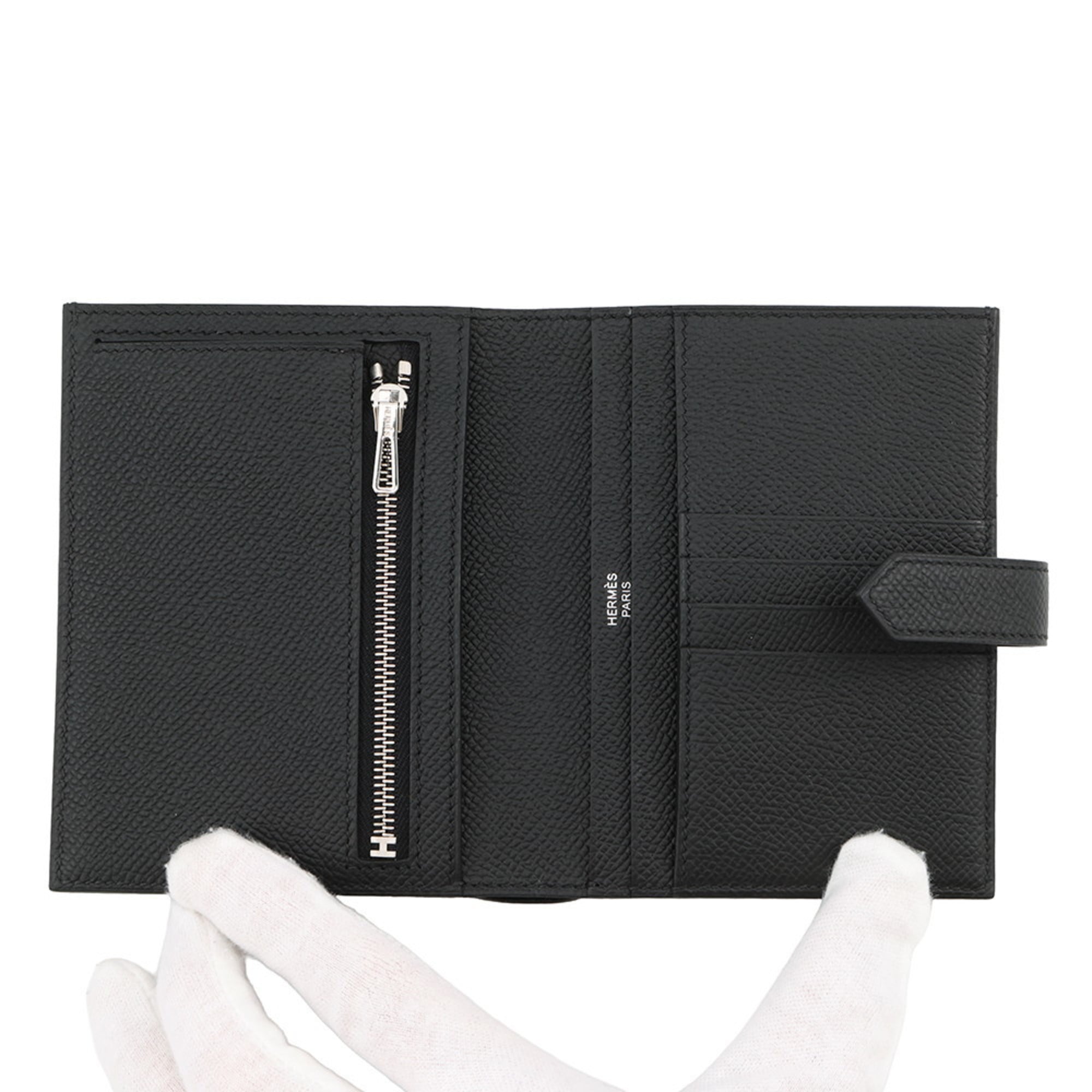 Hermes Black Epsom Leather Wallet (Bi-Fold) (Pre-Owned)
