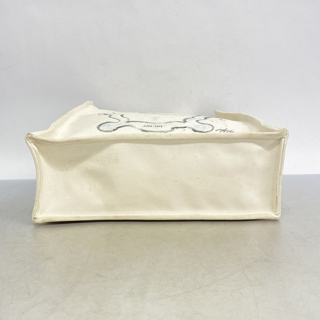 Chanel Ivory Canvas Tote Bag (Pre-Owned)