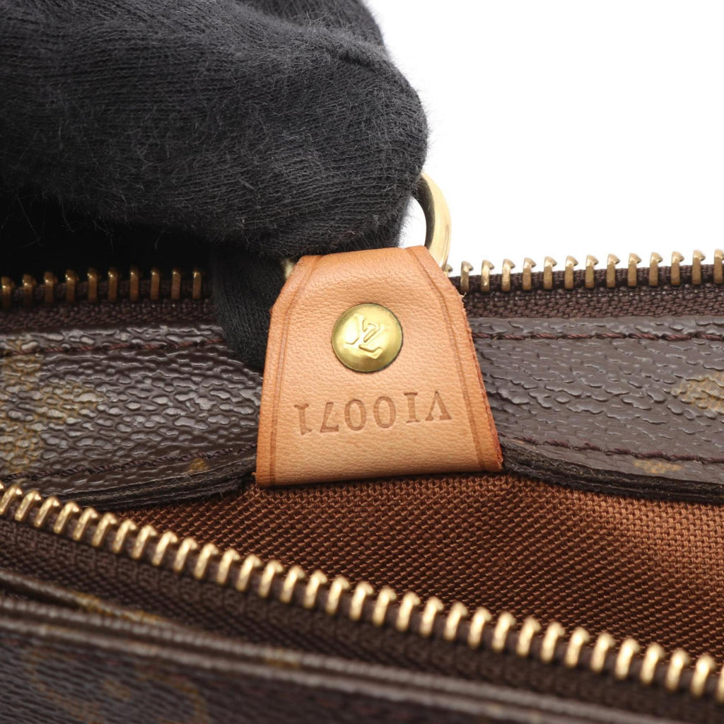 Louis Vuitton Brown Monogram Coated Canvas Leather Shoulder Bag (Pre-Owned)
