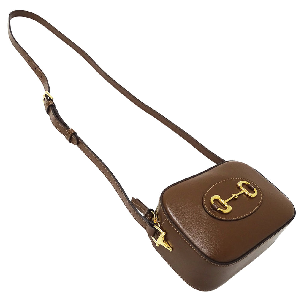 Gucci Brown Leather Shoulder Bag (Pre-Owned)