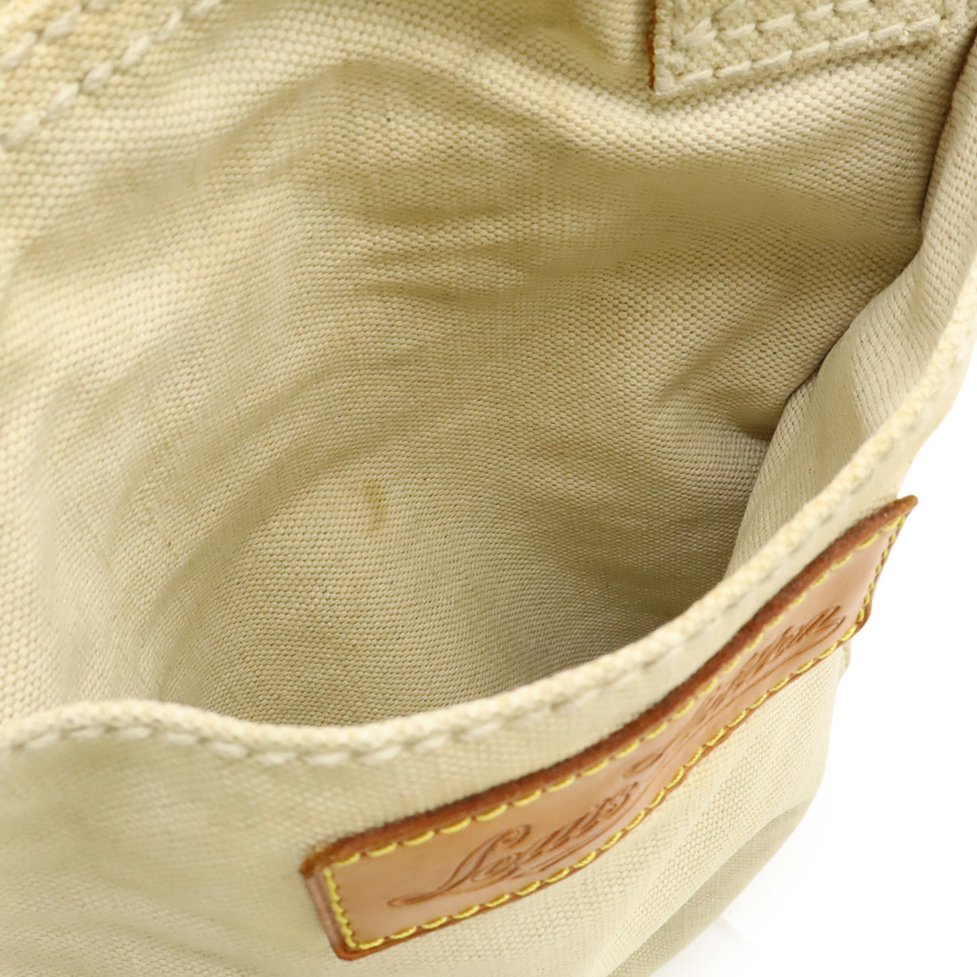 Louis Vuitton Blue Natural Canvas Shoulder Bag Tote Bag (Pre-Owned)