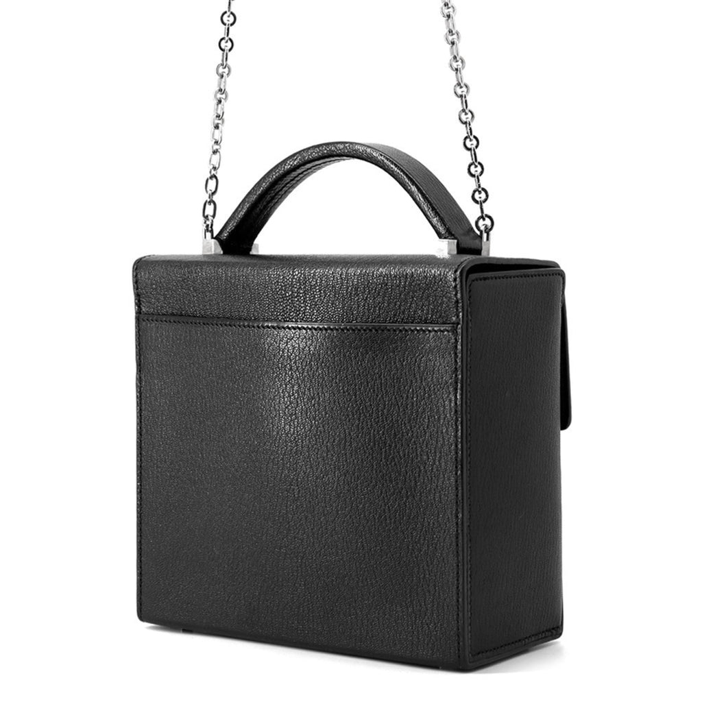 Hermes Black Chevre Myzore Leather Shoulder Bag (Pre-Owned)