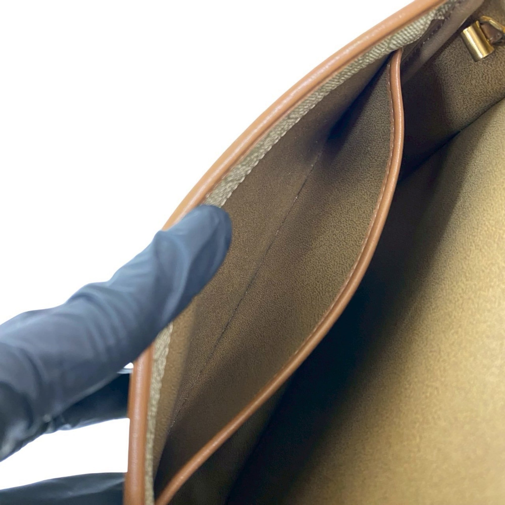 Christian Dior Beige Leather Pvc Pochette Shoulder Bag (Pre-Owned)