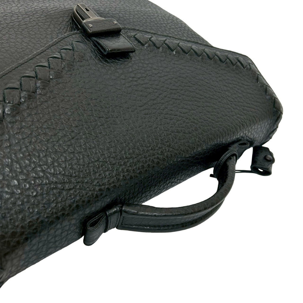 Bottega Veneta Black Leather Briefcase (Pre-Owned)