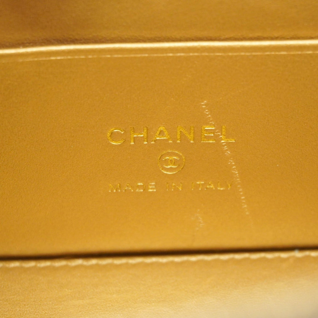 Chanel Gray Leather Vanity Bag (Pre-Owned)