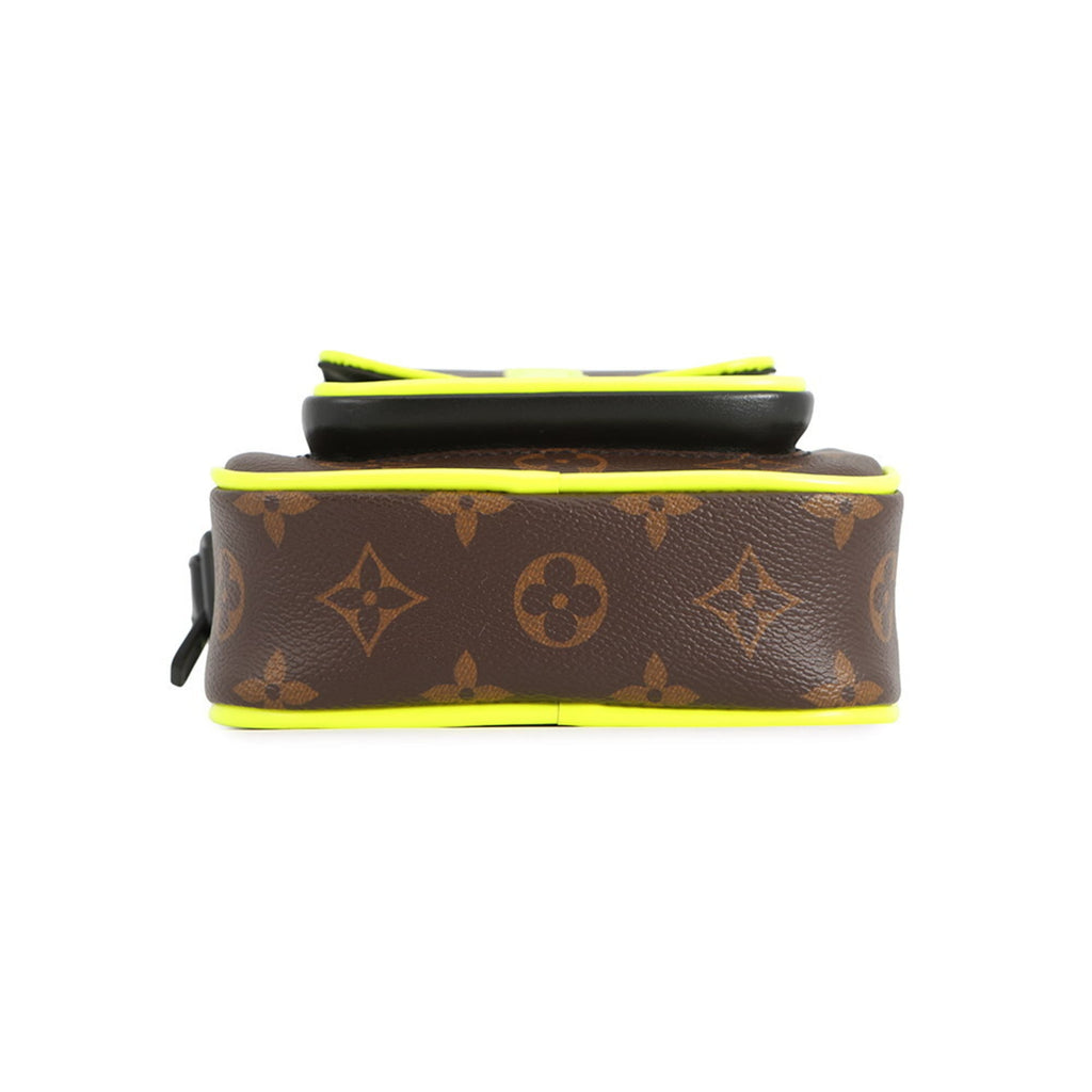 Louis Vuitton Monogram Macassar Brown Monogram Macassar Noir Yellow Monogram Shoulder Bag (Pre-Owned)