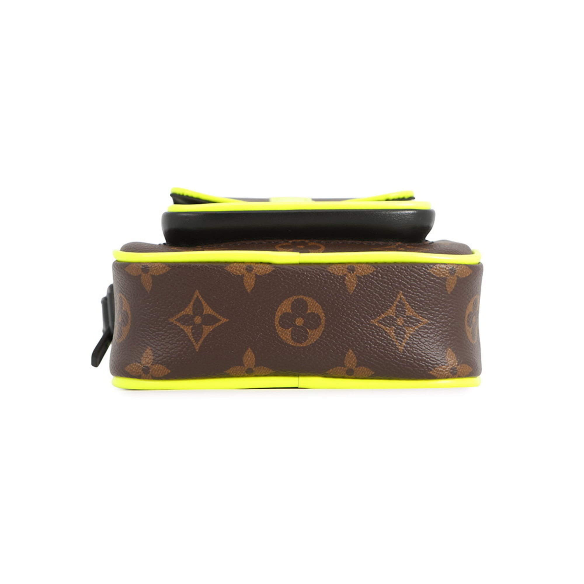 Louis Vuitton Monogram Macassar Brown Monogram Macassar Noir Yellow Monogram Shoulder Bag (Pre-Owned)