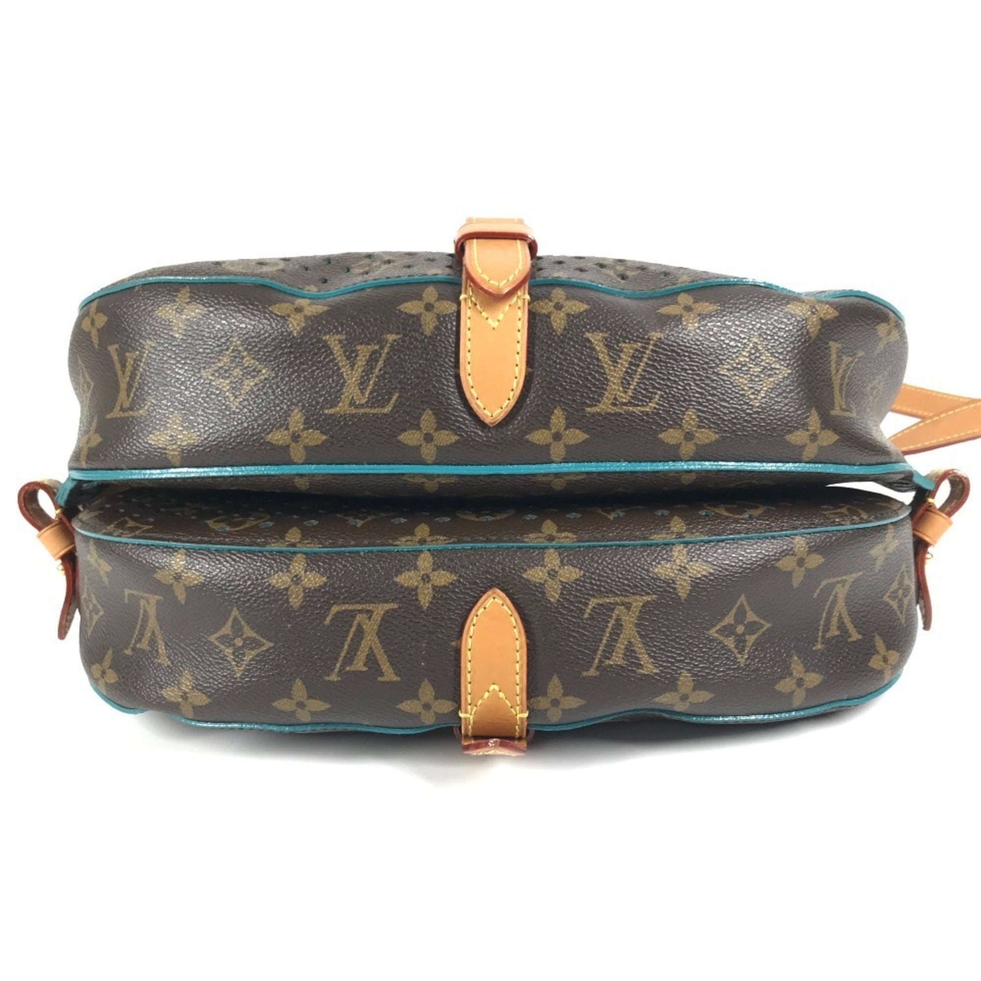 Louis Vuitton Monogram Perfo Blue Brown Monogram Perforated Shoulder Bag (Pre-Owned)