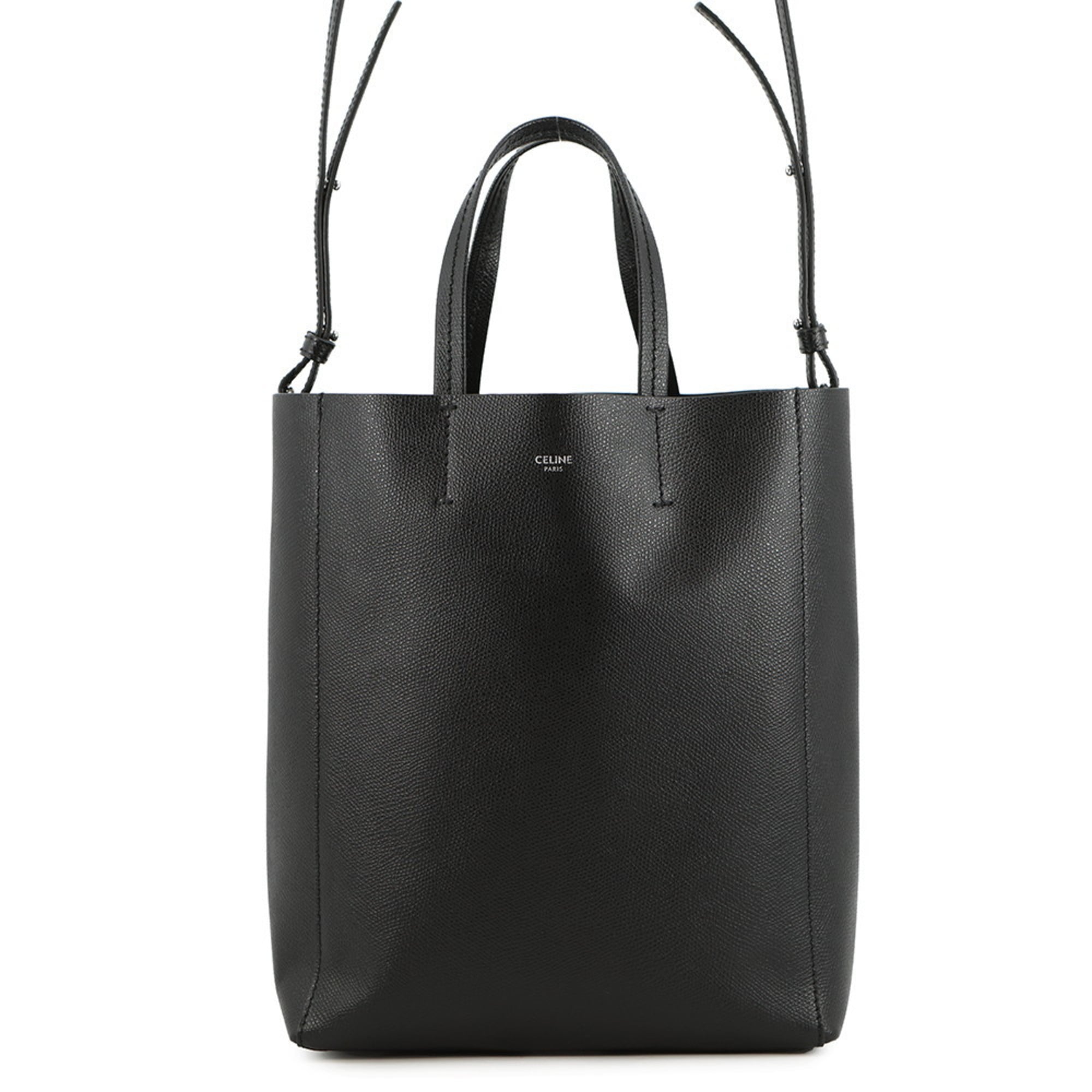 Celine Black Leather Tote Bag (Pre-Owned)