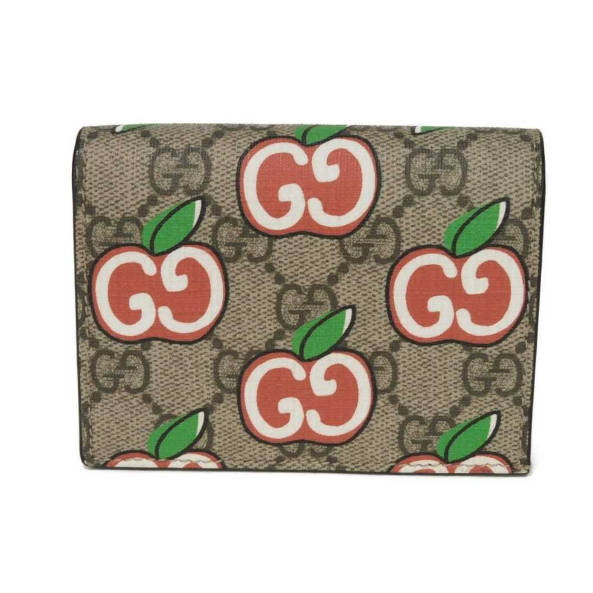 Gucci Beige Gg Supreme Canvas Elastane Wallet (Bi-Fold) (Pre-Owned)