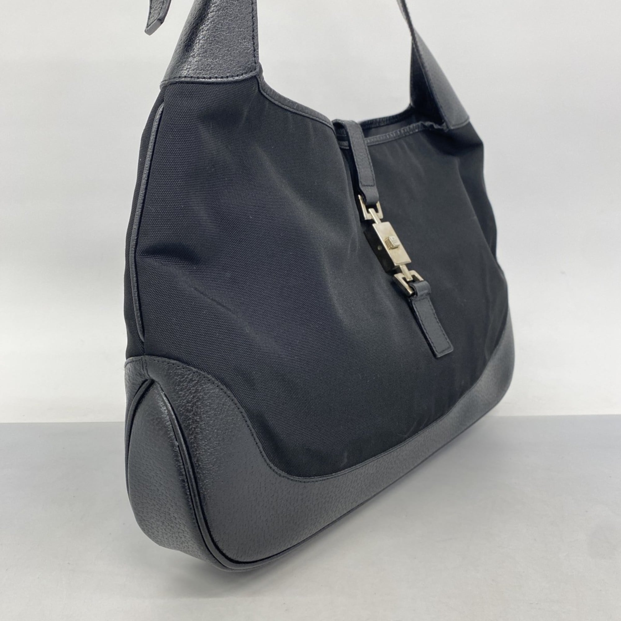 Gucci Black Nylon Canvas Handbag (Pre-Owned)