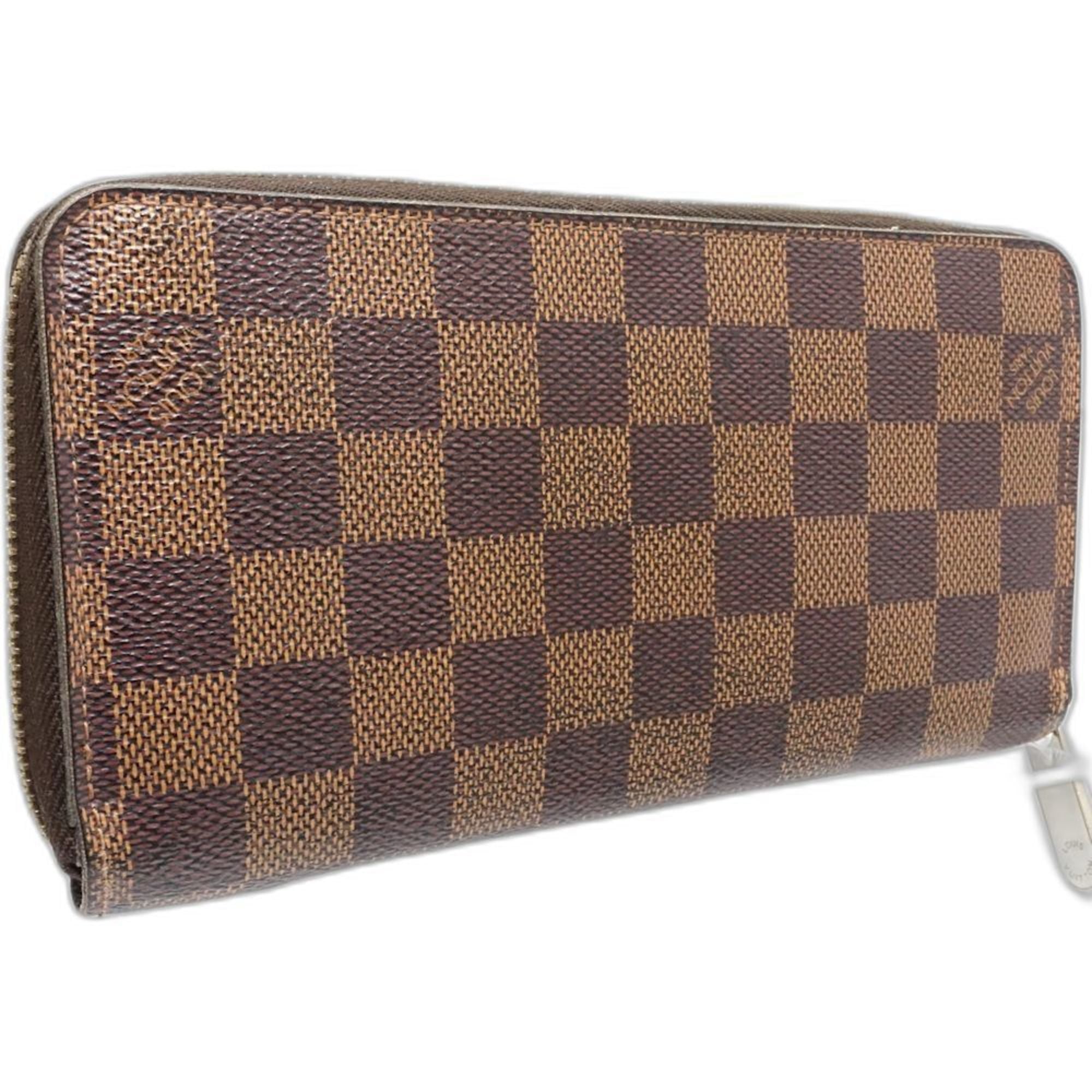 Louis Vuitton Damier Damier Canvas Ebene Damier Canvas Long Wallet (Bi-Fold) (Pre-Owned)
