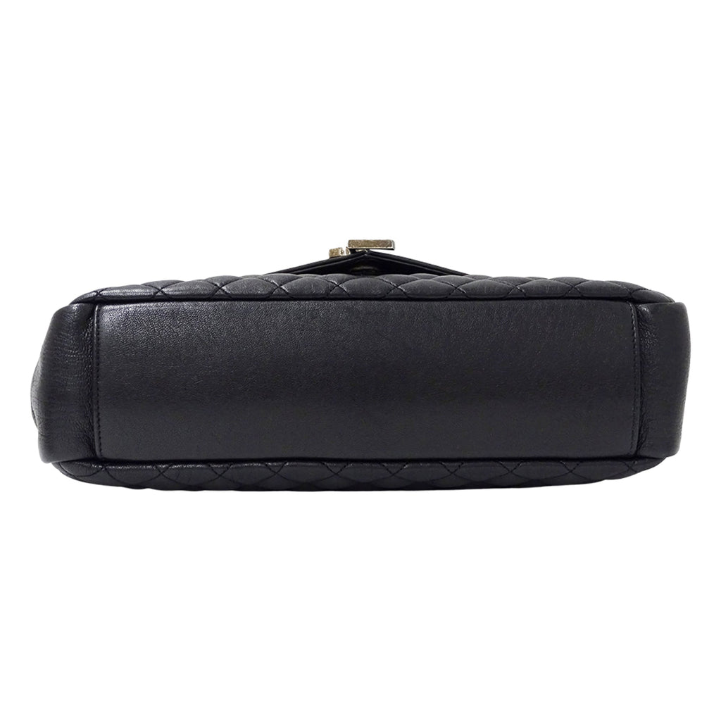 Saint Laurent Black Leather Shoulder Bag (Pre-Owned)