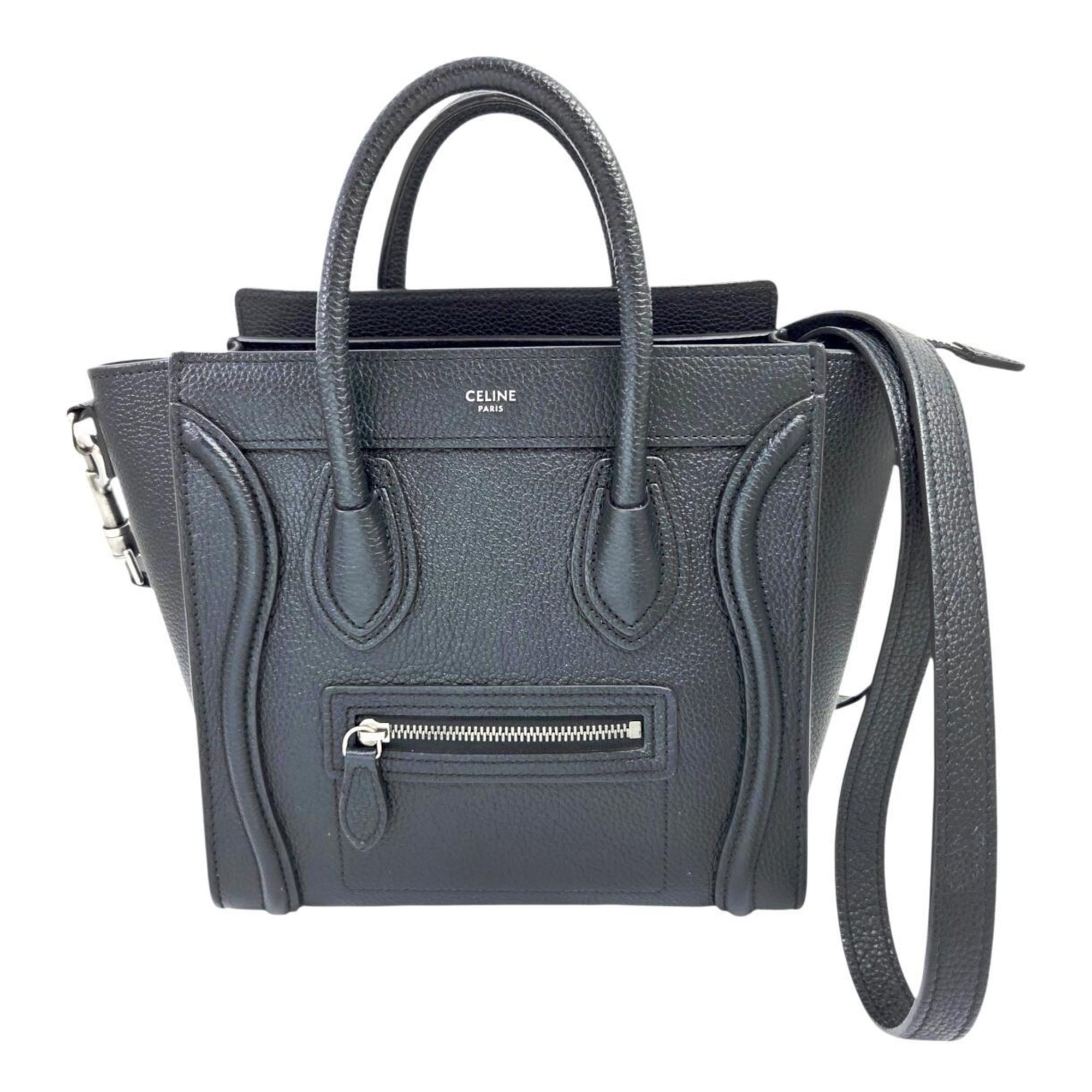 Celine Black Leather Handbag (Pre-Owned)