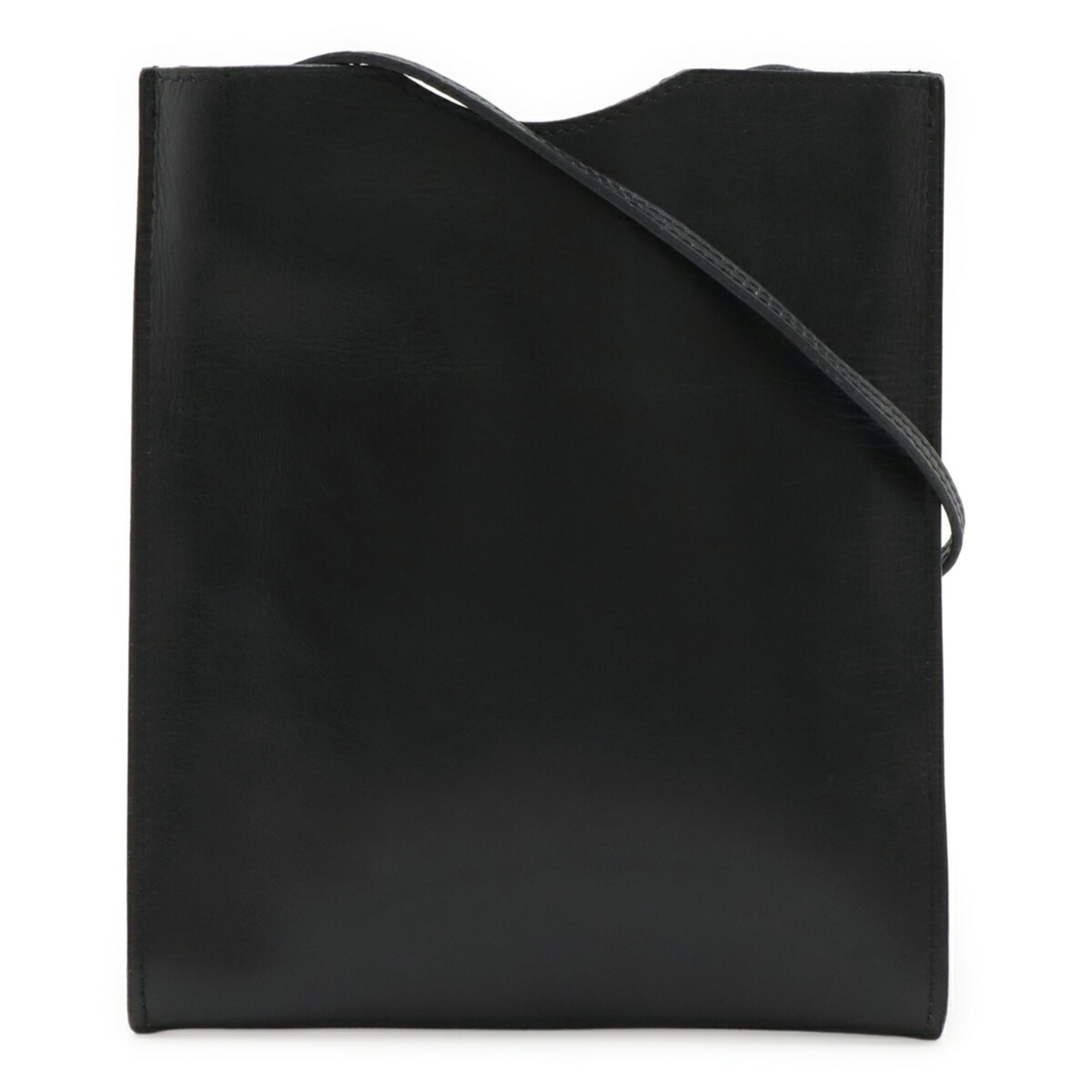 Hermes Onimaitou Black Leather Pochette Shoulder Bag (Pre-Owned)