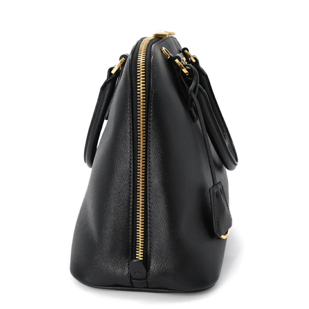 Prada Black Saffiano Triangle Handbag (Pre-Owned)