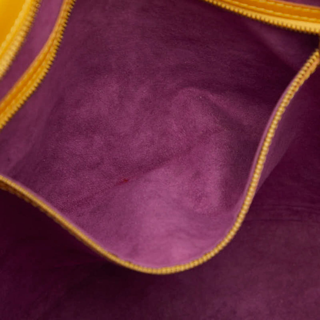 Louis Vuitton Yellow Leather Shoulder Bag Tote Bag (Pre-Owned)