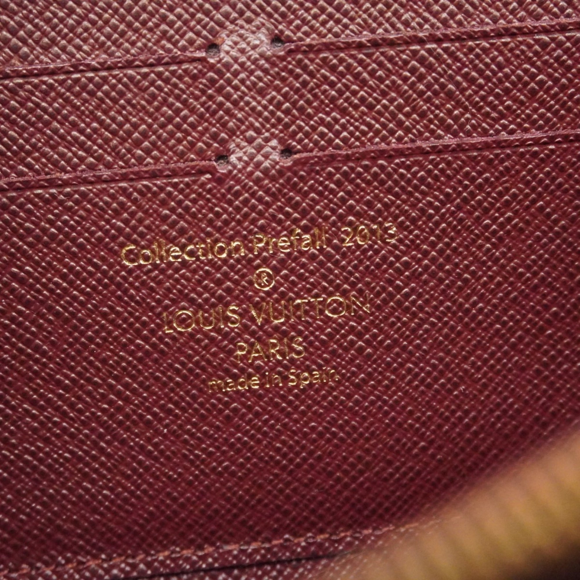 Louis Vuitton Ebene Rouge Long Wallet (Bi-Fold) (Pre-Owned)