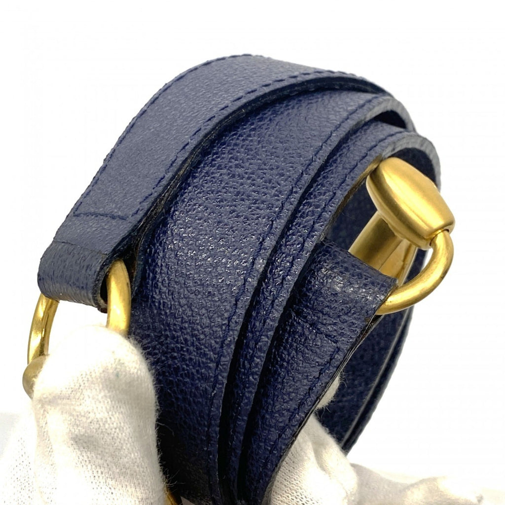 Gucci Navy Suede Handbag (Pre-Owned)
