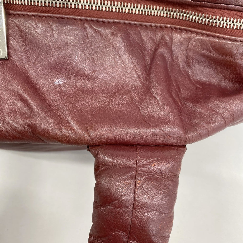 Chanel Bordeaux Leather Tote Bag (Pre-Owned)