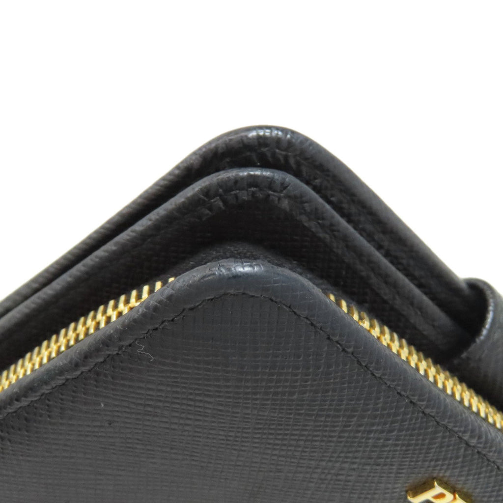 Prada Black Leather Wallet (Bi-Fold) (Pre-Owned)