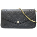 Louis Vuitton Noir Monogram Empreinte Chain/Shoulder Wallet (Pre-Owned)