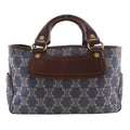 Celine Macadam Blue Brown Denim Handbag (Pre-Owned)