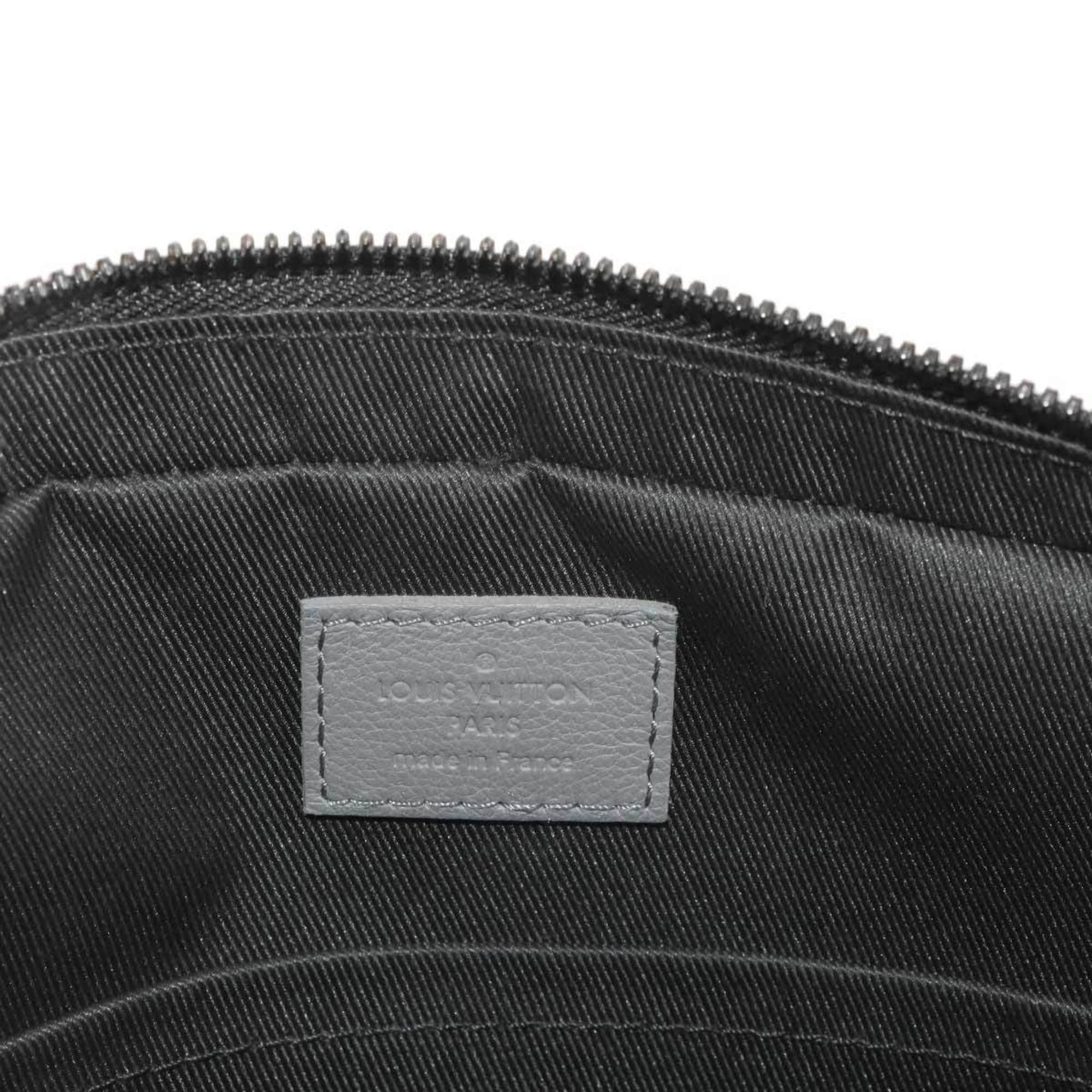 Louis Vuitton Black Gray Monogram Shadow Messenger Bag Shoulder Bag (Pre-Owned)
