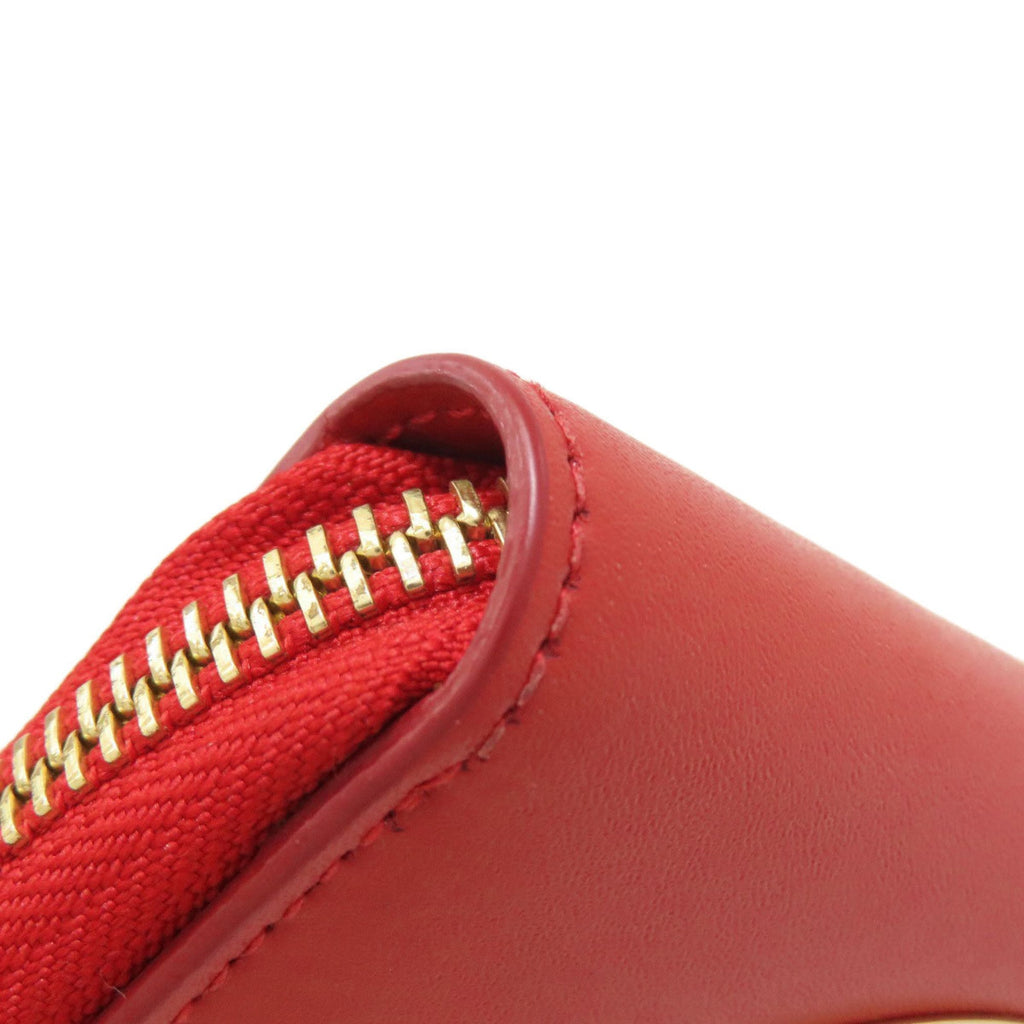 Salvatore Ferragamo Red Color Leather Wallet (Bi-Fold) (Pre-Owned)